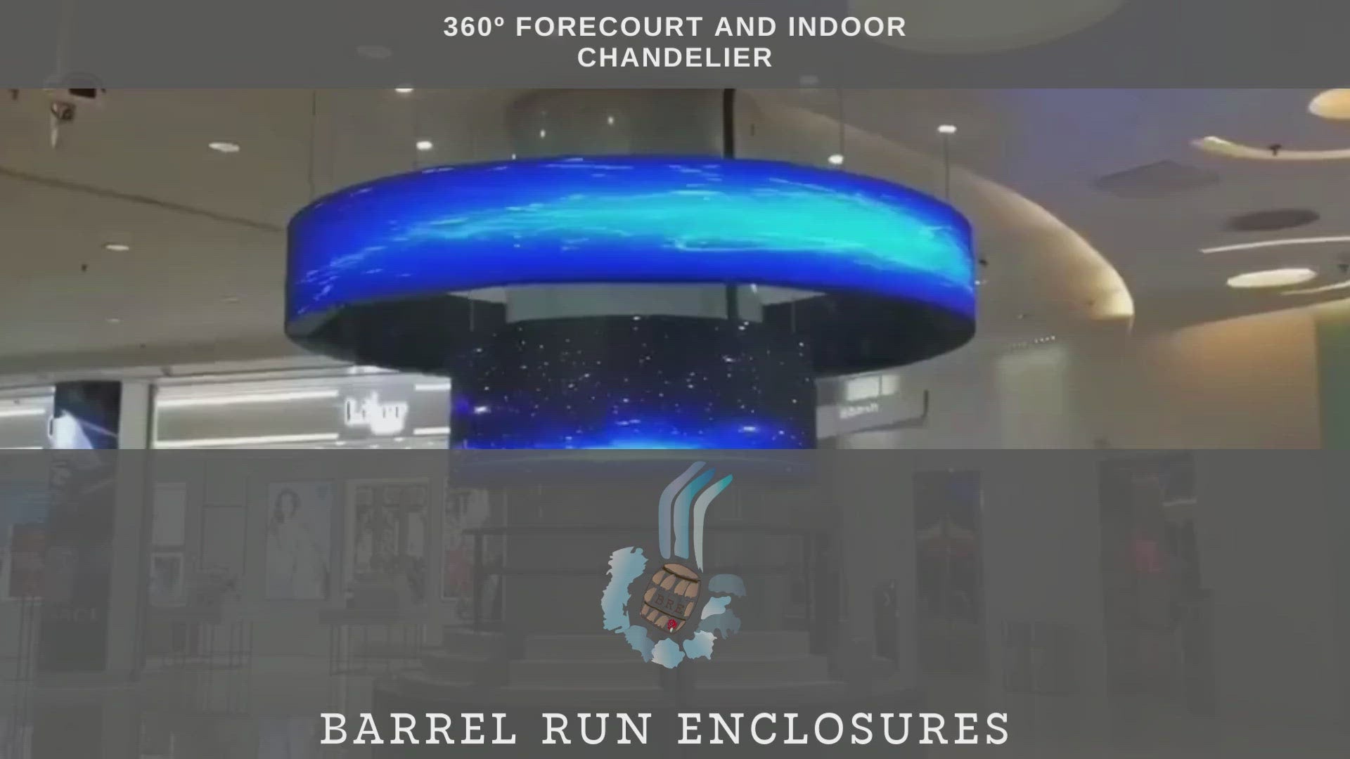 360 Forecourt, and Indoor Digital Chandeliers
