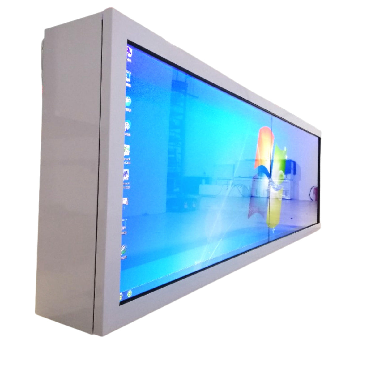 Transparent LCD Digital Display Cabinet | Barrel Run Enclosures ...
