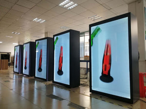Transparent LCD Digital Display Cabinet 