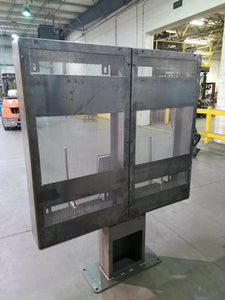 Totems, High Gage Rolled Steel, IP67 Outdoor Rated Weatherproof Digital Display, QLED, 4500 NITS, 24/7 Runtime, Portrait or Landscape Orientation, with 8ohm Speaker, HD Camera.  Sizes (46”, 55”, 75”), Single, Dual, Triple Screens