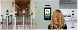 8 Inch Facial Recognition Temperature Measurement Terminal With Built-in QR Code Scanner
