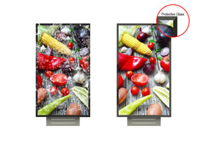 Totems, High Gage Rolled Steel, IP67 Outdoor Rated Weatherproof Digital Display, QLED, 4500 NITS, 24/7 Runtime, Portrait or Landscape Orientation, with 8ohm Speaker, HD Camera.  Sizes (46”, 55”, 75”), Single, Dual, Triple Screens